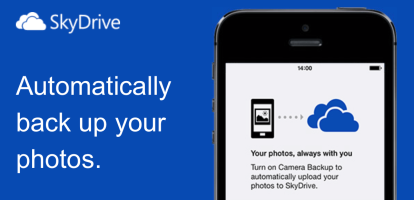 SkyDrive for iOS gets automatic Camera Roll back-up...