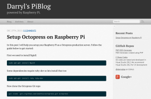 Octopress installation on Raspberry Pi...