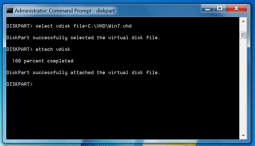 Attach Virtual Hard Disk