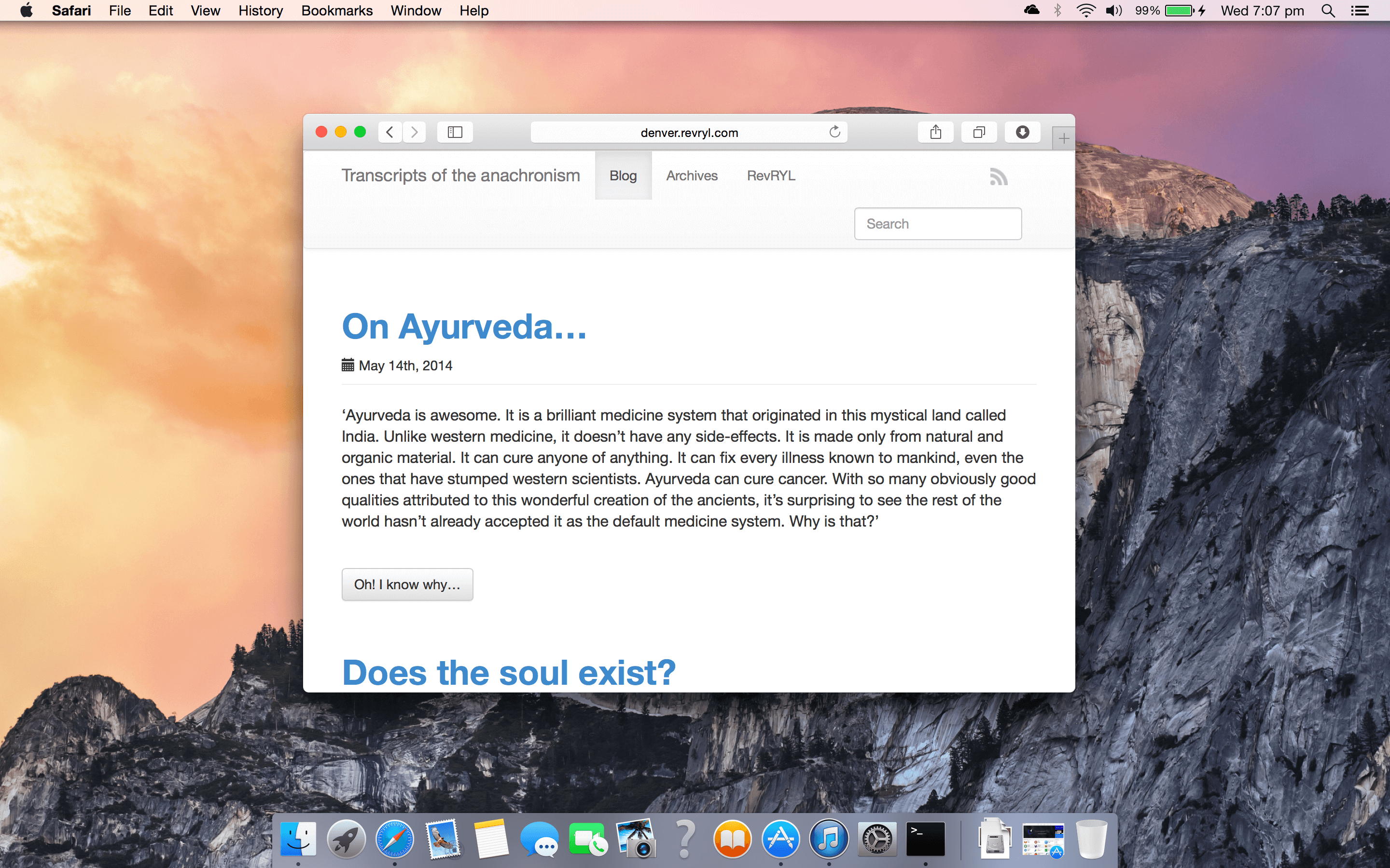 Safari - small window