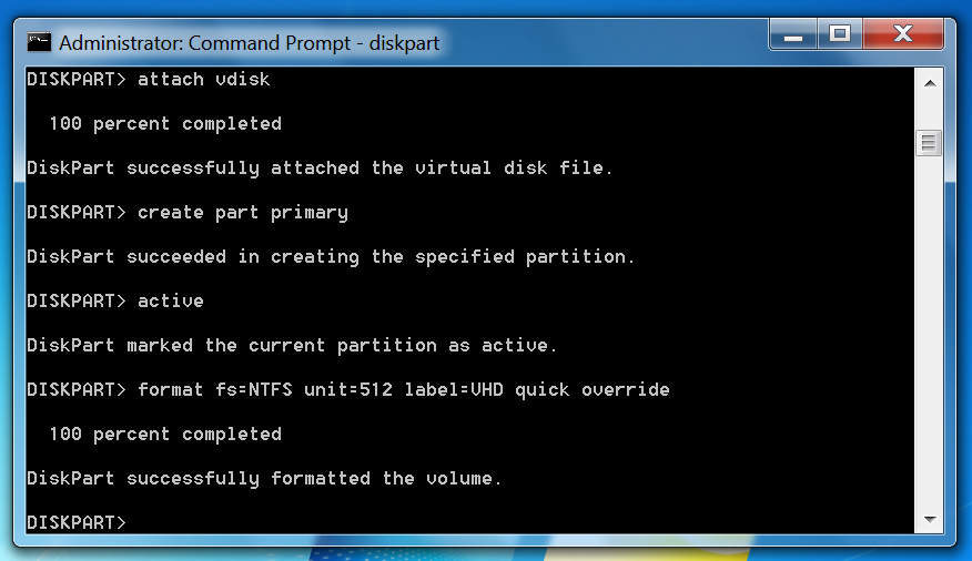 Format the partition