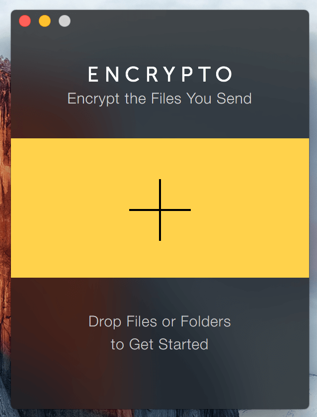 Encrypto Home Screen