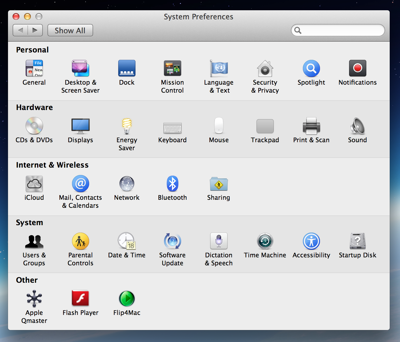 System Preferences