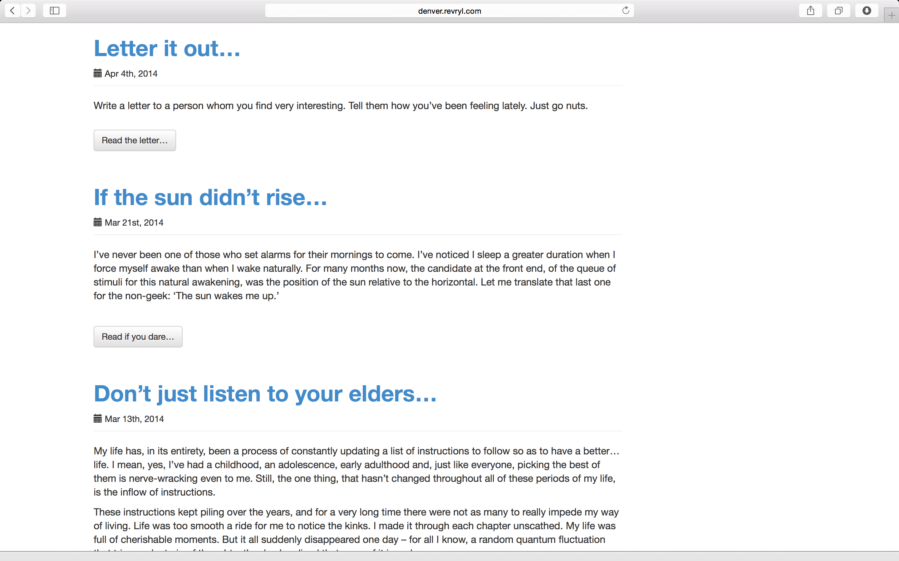 Safari on full-screen