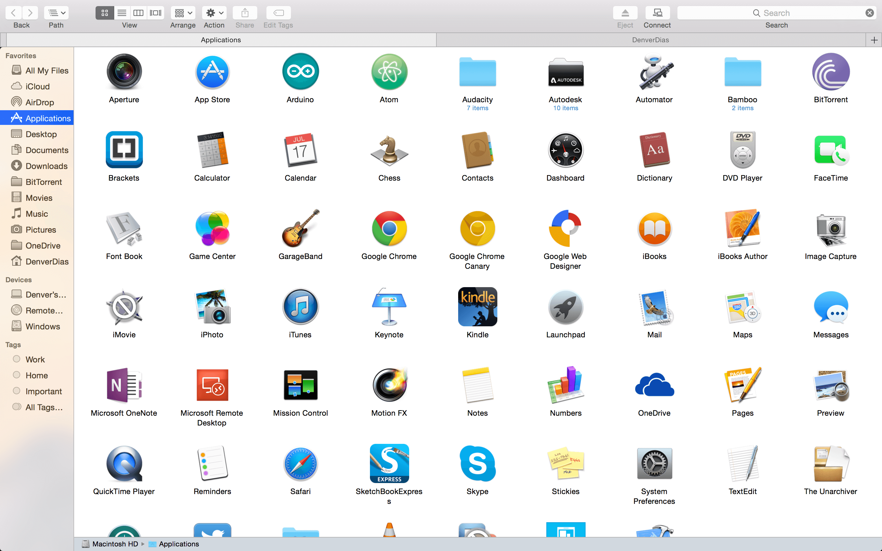 Finder full screen